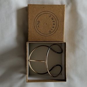 Emerald and Duv Cuff Bracelet - New